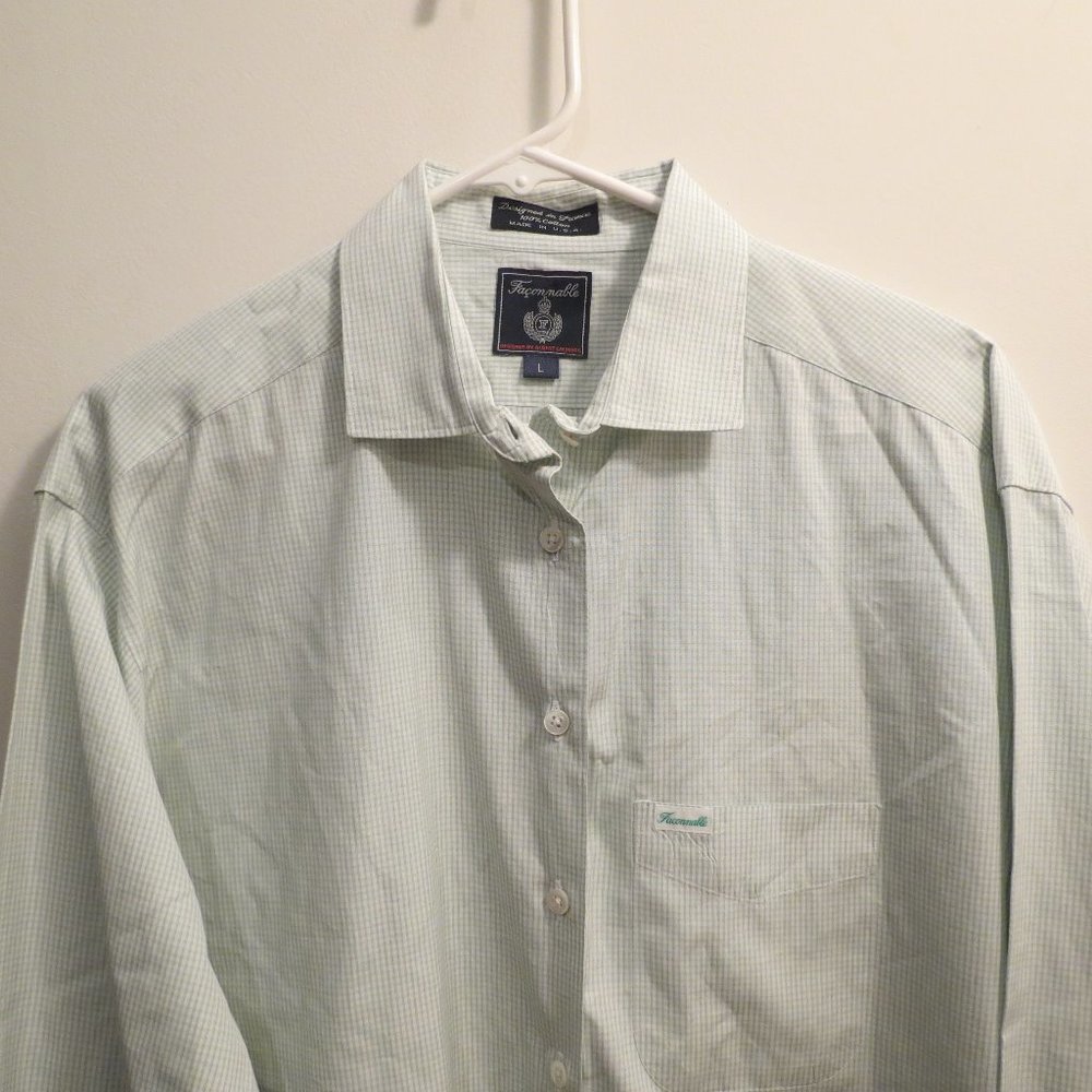 Faconnable Mens Casual Shirt Button Down Shirt